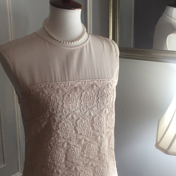 Reiss lace blush dress 4 - Picture 3 of 8